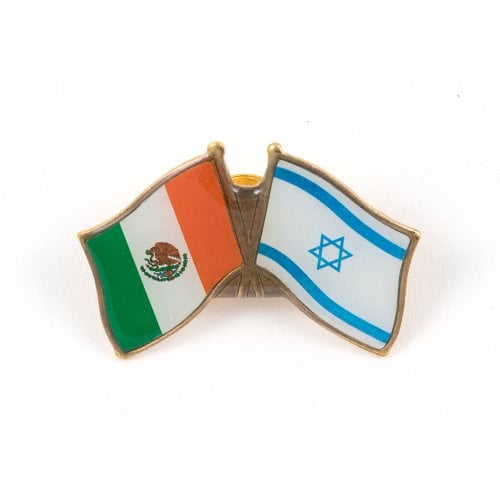 Israel-Mexico Flags Lapel Pin