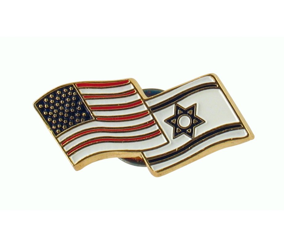 IsraelUSA Flags Lapel Pin