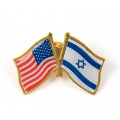 Israel-USA Flags Lapel Pin (Pack of 5)