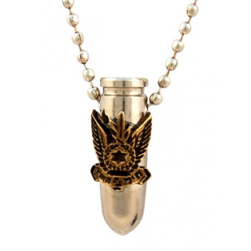 Israeli Army Bullet Metal Pendant - Air Force Symbol