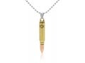 Israeli Army M-16 Rifle Bullet Pendant with Star of David