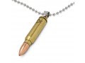 Israeli Army M-16 Rifle Bullet Pendant with Star of David Emblem