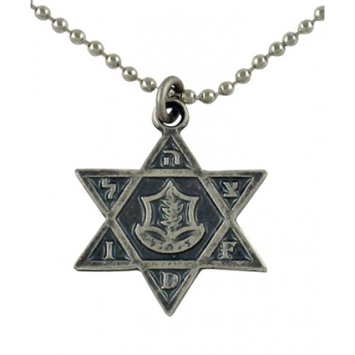 Israeli Army Star of David Metal Pendant