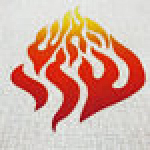 Ivory Tablecloth with Breslev Flame Design