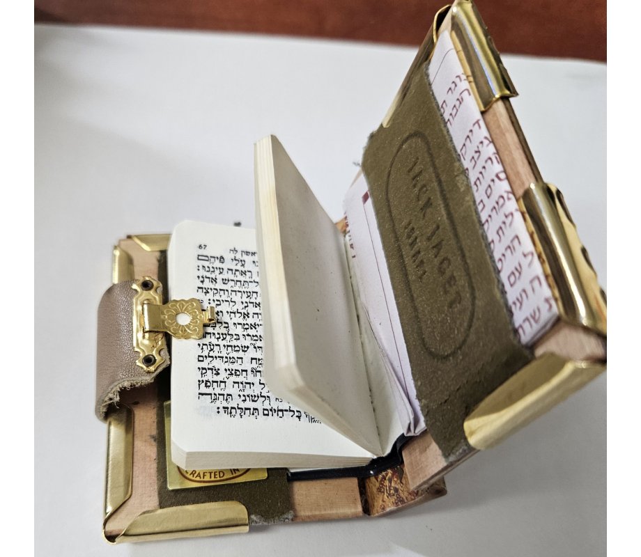 Jack Jaget - Miniature Psalms in Hebrew, Handcrafted Binding in Antique Design