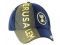 Jerusalem Baseball Cap with Menorah Emblem