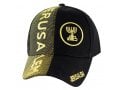 Jerusalem Baseball Cap with Menorah Emblem