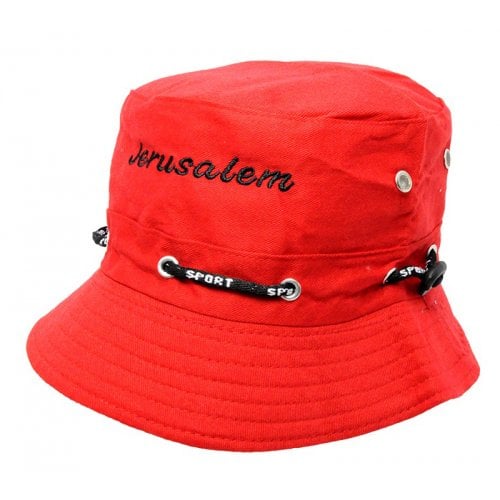 Jerusalem Bush Hat - Red