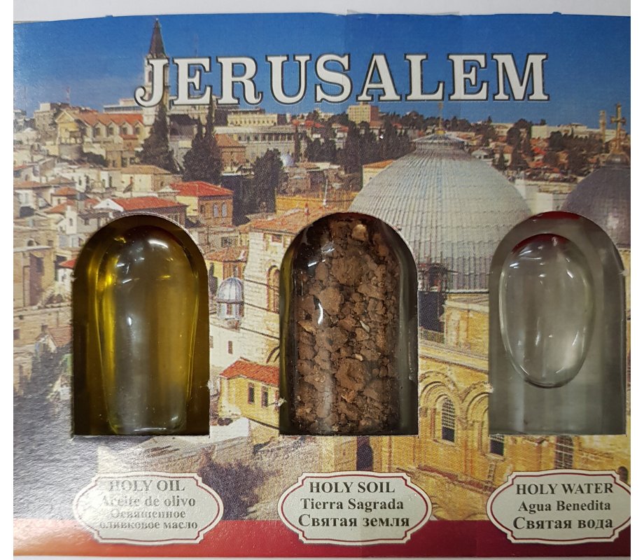 Jerusalem Holy Land Set of 3 Bottles