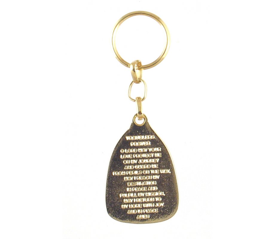 Jerusalem Keychain with Dove of Peace