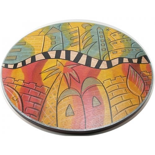 Jerusalem Lazy Susan Composi by Kakadu Art