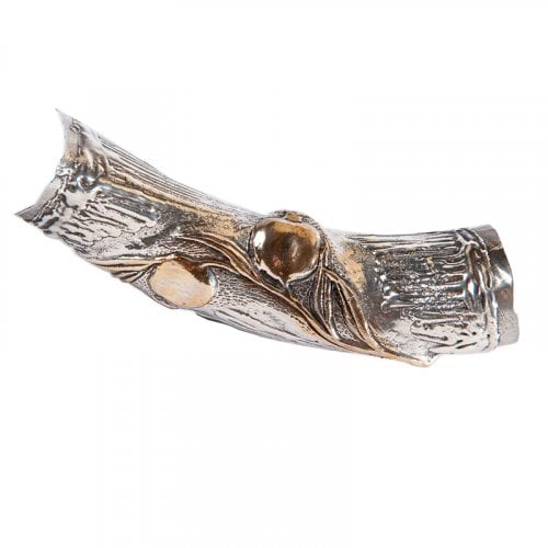 Jerusalem Pomegranate Sterling Silver Yemenite Shofar