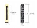 Jerusalem Stone Mezuzah Case with Western Wall Image, Black and White - 4.3