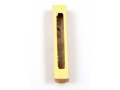 Jerusalem Stone Mezuzah Case with Western Wall Image, Brown and White - 4.3