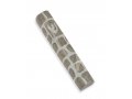 Jerusalem Stone Mezuzah Case with Western Wall Image, Gray and White - 4.3