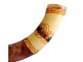 Jumbo Yemenite Hand Painted Shofar - Colorful Jerusalem