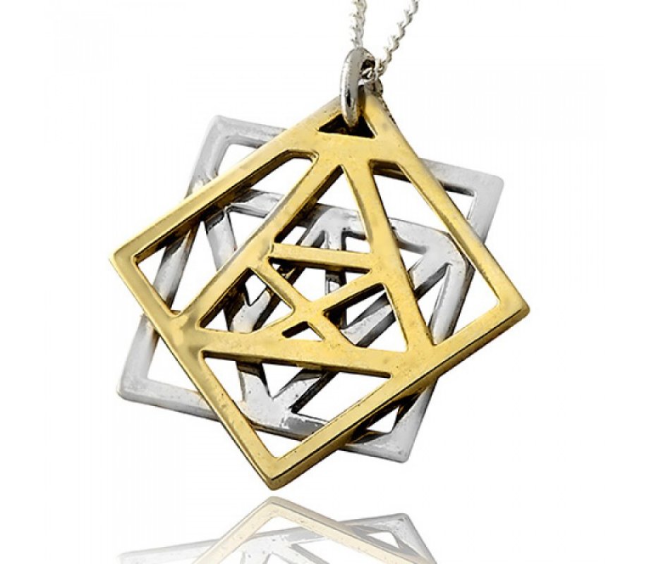 Kabbalah Pendant Adam and Eve By HaAri Jewelry