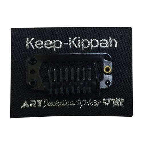 Keep Your Kippah On Your Head, Hidden Clip with 3M Sticker