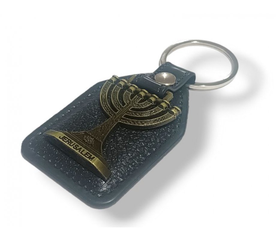 Key Chain with Metal Temple Image,