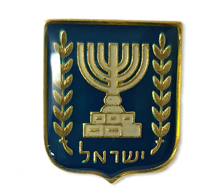 Knesset Menorah Emblem on Lapel Pin