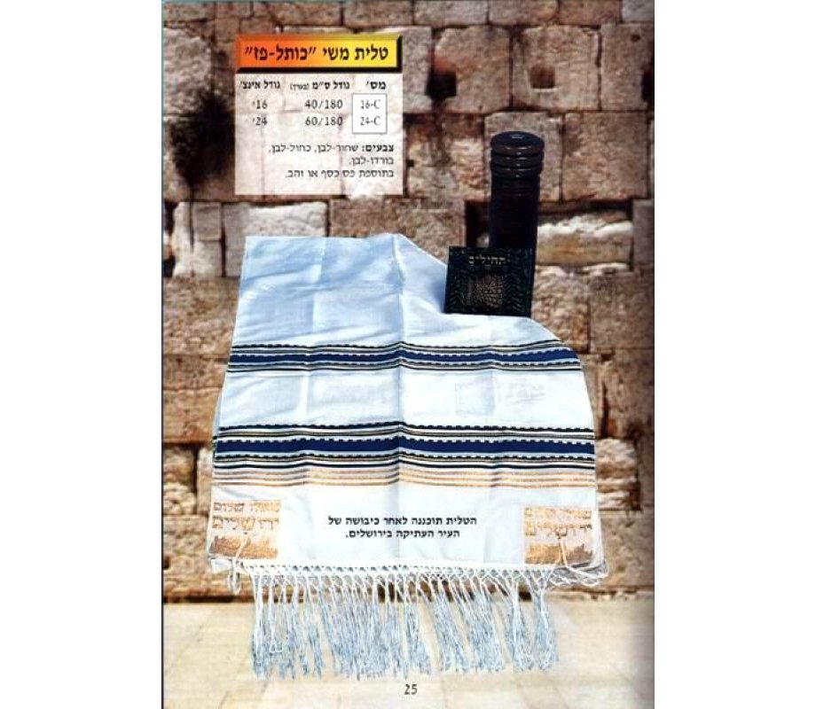 Kotel Paz Silk Tallit