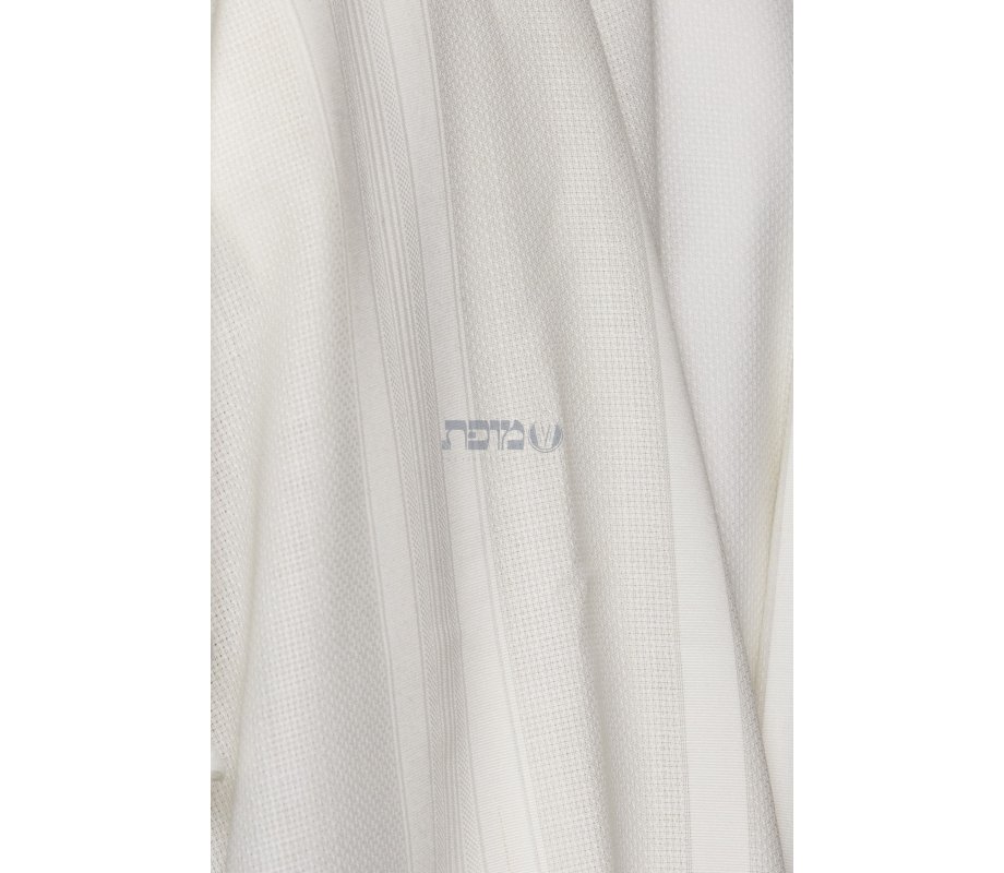 LaMenatzeach Victory Wool Tallit Non Slip Prayer Shawl - Pure White