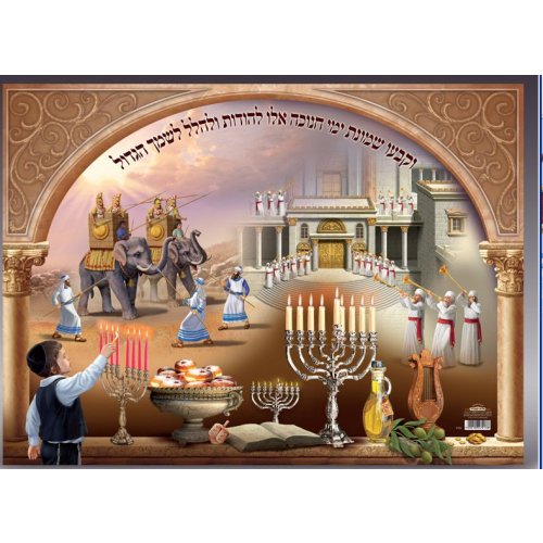 Laminated Colorful Wall Poster - Chanukah Images