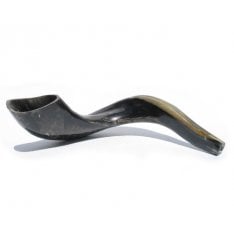 Large Black Kosher Ram's Horn Shofar Polished Made in Israel