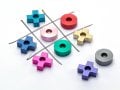 Laura Cowan, Dual Purpose Tic Tac Toe Game and Hanukkah Menorah - Multicolor