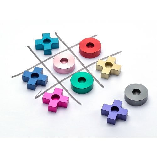 Laura Cowan, Dual Purpose Tic Tac Toe Game and Hanukkah Menorah - Multicolor