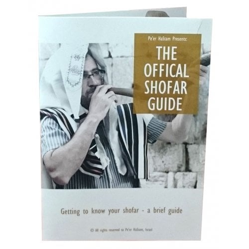 Leather-bound Ram's Horn Shofar - Star of David