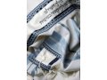 Light Blue-Silver Stripe Wool Tallit by Galilee Silks