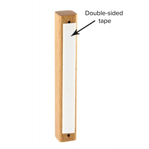 Light Brown Natural Wood Mezuzah Case