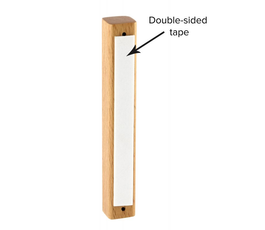 Light Brown Natural Wood Mezuzah Case