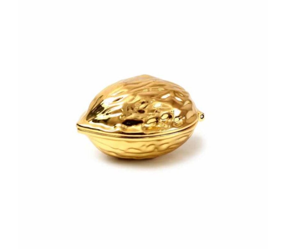 Metal Passover Walnut Nutcracker - Gold