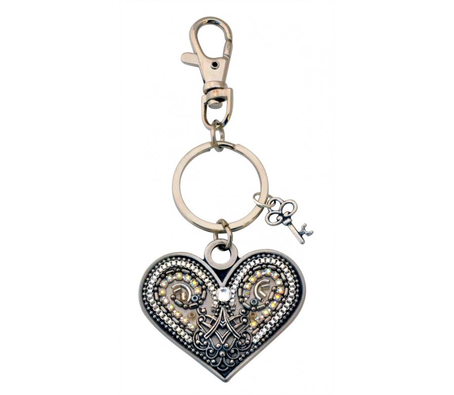 Metalwork Heart Keychain by Ester Shahaf