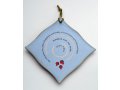 Michal Ben Yosef Ceramic Wall Hanging Home Blessing Diamond Shape - English