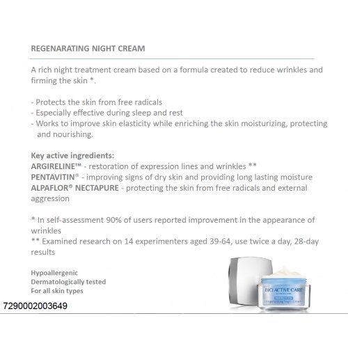 Mineral Care Bio Active Regenerating Night Cream