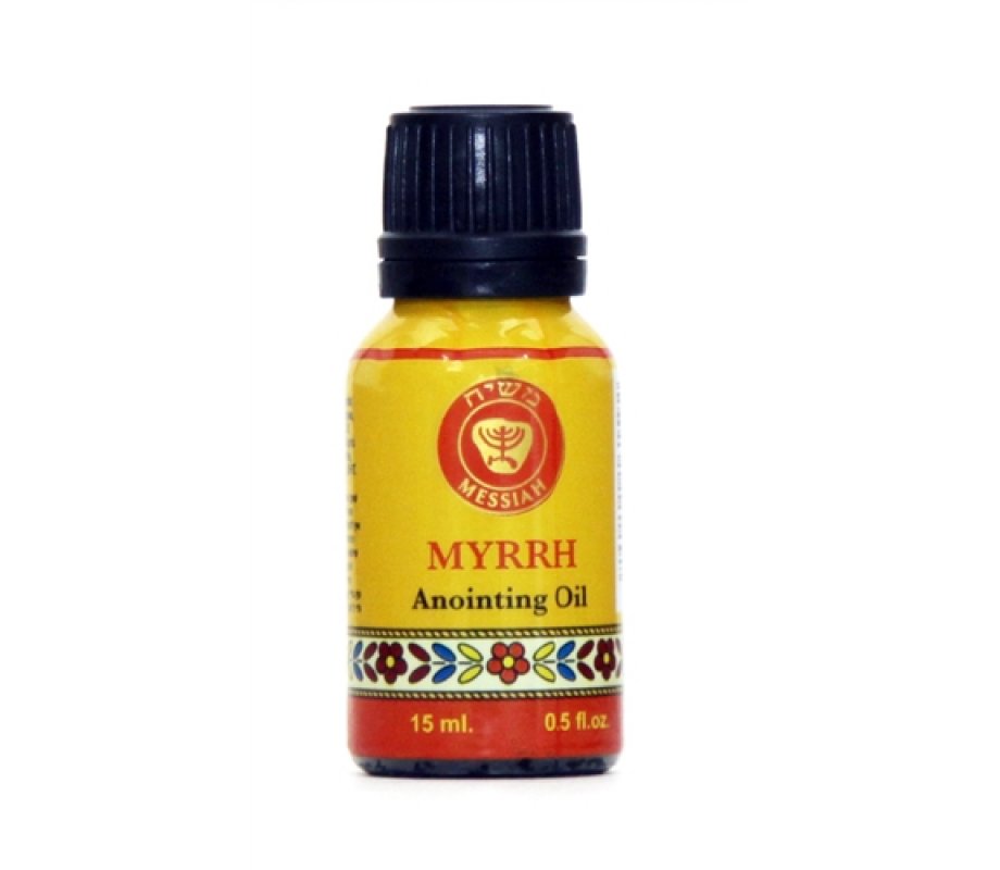 Myrrh Anointing Oil Cobalt Bottle - 15 ml.