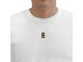 Nano Jewelry Gold Plated Jewish Pendant For Men Hamsa With Traveler's Prayer