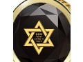 Nano Jewelry Gold Plated Star of David Jewelry with Shema Yisrael Prayer - Black