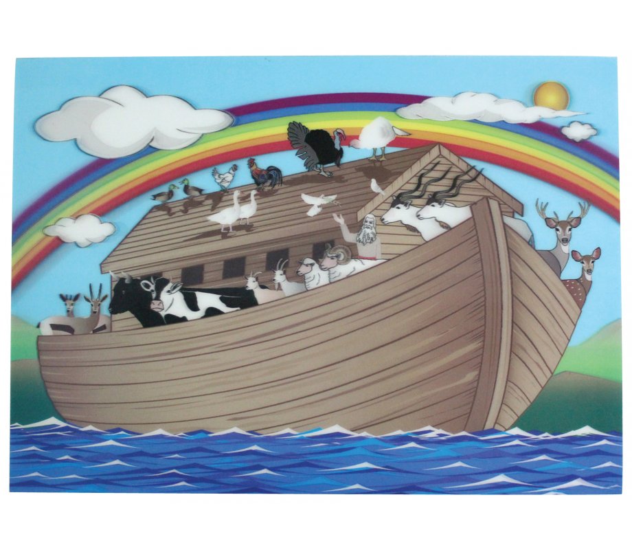 Noah's Ark 3-D Canvas Wall Hanging