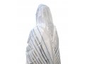 Noam Acrylic Tallit Prayer Shawl  Light Blue and Silver Stripes