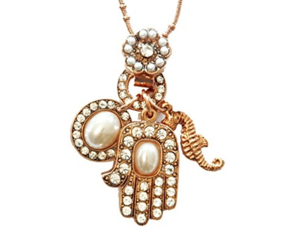 Oriental Hamsa Pendant by Amaro