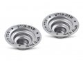 Pair of Silver Metal Insert for Candles or Tea Lights - Engraved Shabbat Kodesh