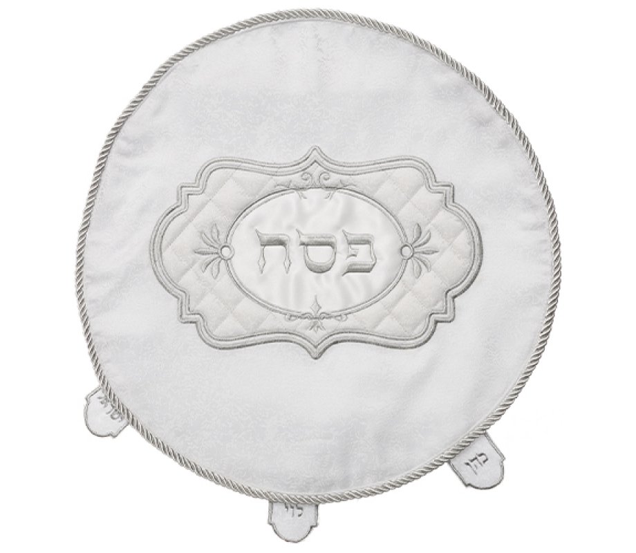 Passover Matzah cover, Ornate Embroidered Frame with