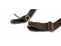 Personalized Genuine Leather Shoulder Strap, Custom Text - For Carrying Kudu Horn Yemenite Shofar