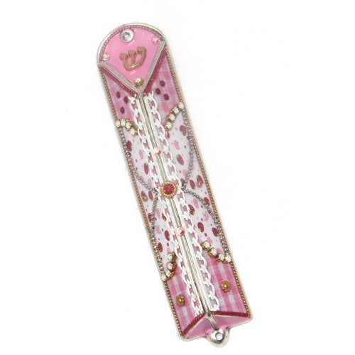 Pink Girl's Mezuzah Case by Ester Shahaf