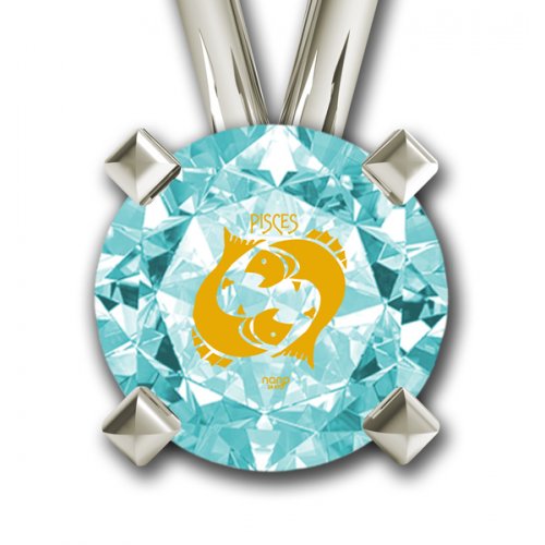 Pisces Zodiac Pendant by Nano Jewelry- Silver