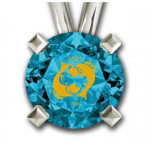 Pisces Zodiac Pendant by Nano Jewelry- Silver